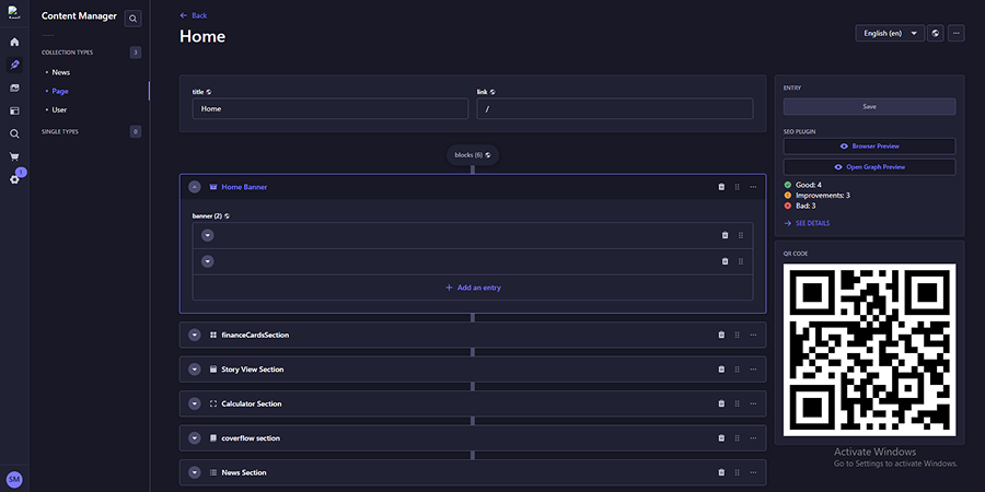 Bank Nizwa Strapi CMS